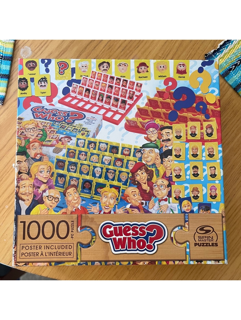 Spin Master Guess Who? 1000 Piece Jigsaw Puzzle Classic Collage Poster Included
